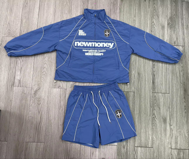 Blue Track Shorts