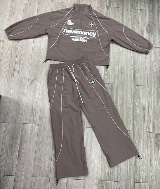 Brown Track Pants