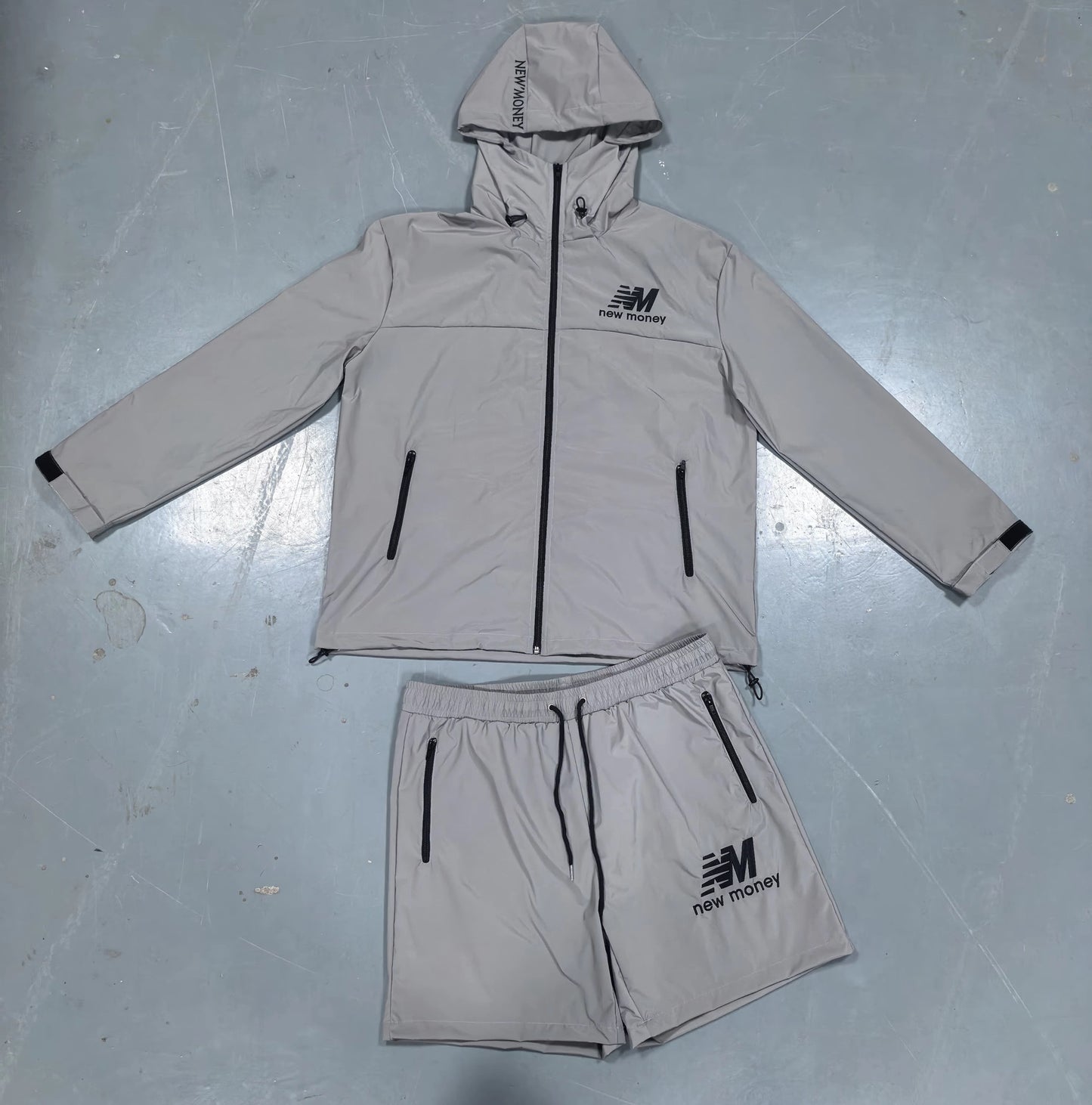 Grey Newbie Short Set